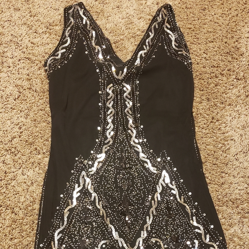Gatsby Style Black Dress